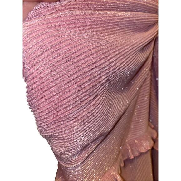 Saylor - Esperanza Pink Pleat Midi Dress - Picture 4 of 11